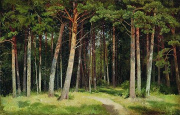 bosque de pinos 1885 paisaje clásico Ivan Ivanovich Pinturas al óleo